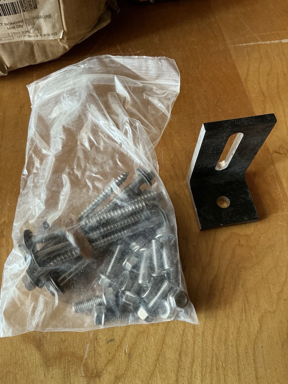 Quick Mount PV, QMC-LF-B-12, Single Slot, L-Foot, w/ Black & HARDWARE! 10 Each.