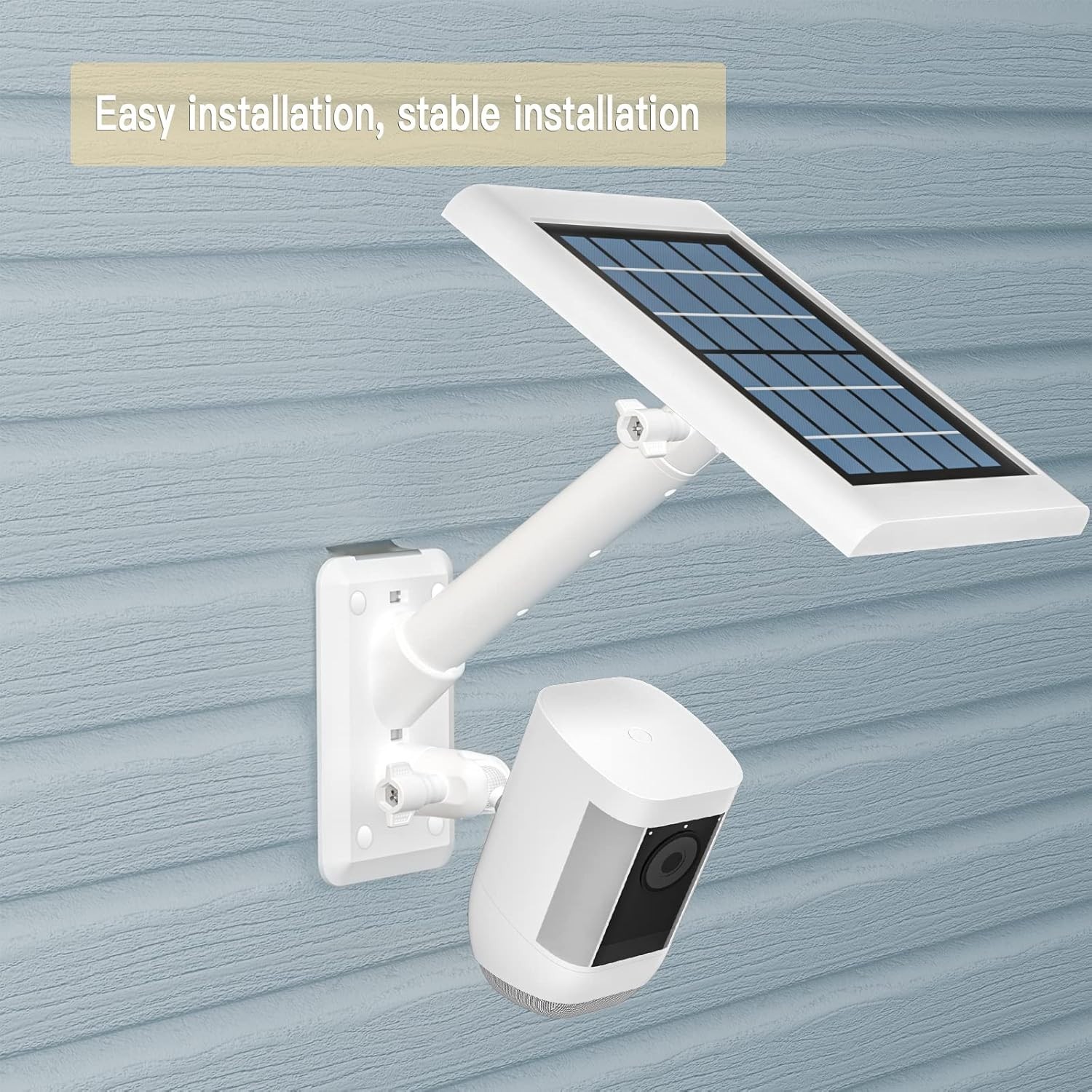 HOLACA 2-in-1 Vinyl Siding Clips for Ring Solar Panel, Spotlight Cam Pro/Plus