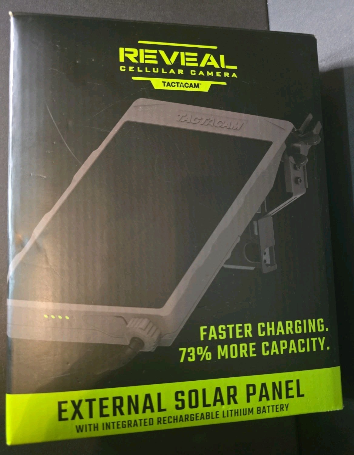 Tactacam Reveal External Solar Panel 2.0 For Trail Camera 12 Volt Rechargeable