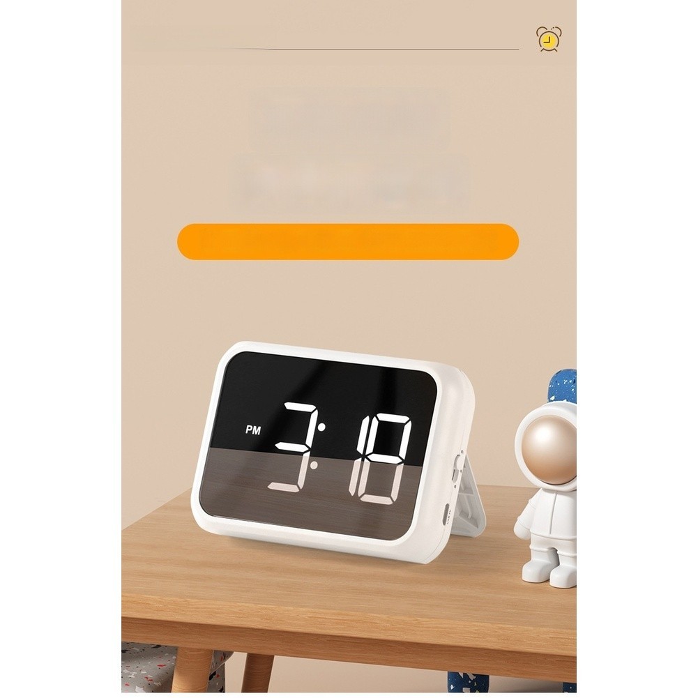 Digital LED Alarm Clock Large Display Brightness Adjustable for Bedside Desk