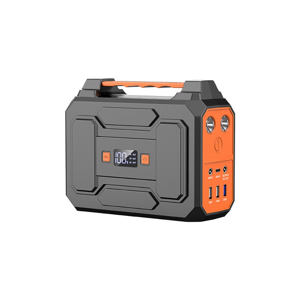 Portable Power Station 300W/100W 110V AC DC Solar Generator For Camping CPAP RV