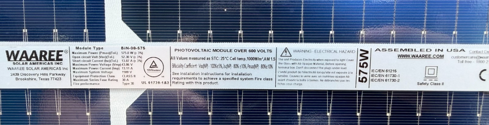 31-New 575W Solar Panels full pallet American made low price midwest shipping