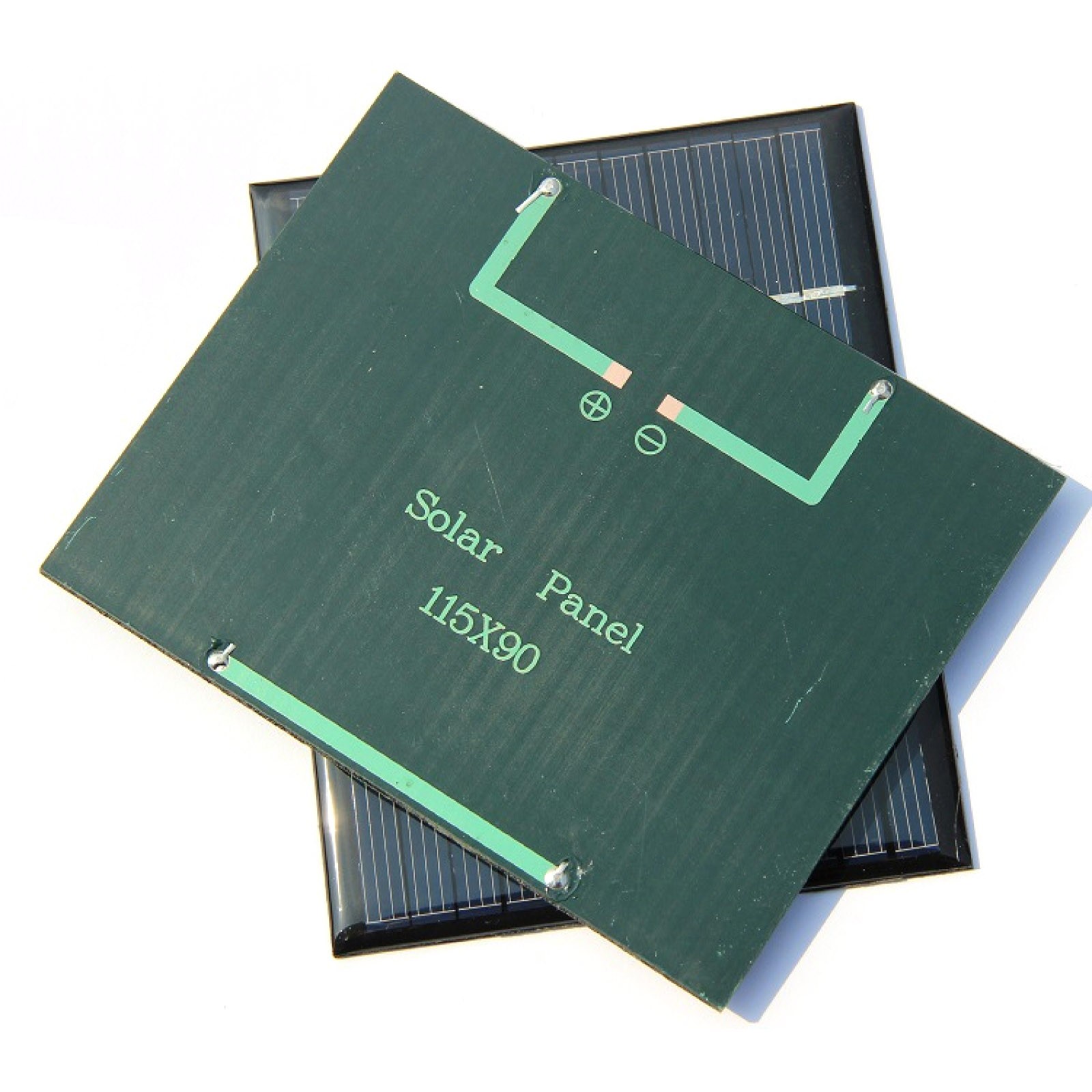 2* 12V 1.5W Solar Panel Small Cell Module Epoxy Mobile DC Battery Charger DIY f