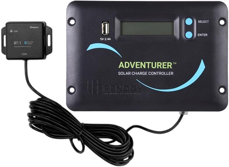 Renogy 200W Solar Panel Kit 12V w/ 30A LCD Battery Charge Controller Mono RV Van