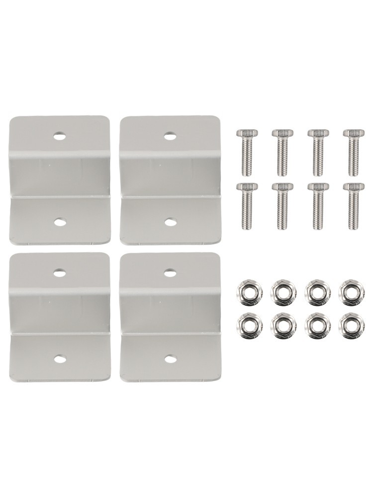 4x Panel Mounting Solar Z-Style Brackets Mounts Aluminum Alloy Battery Energy