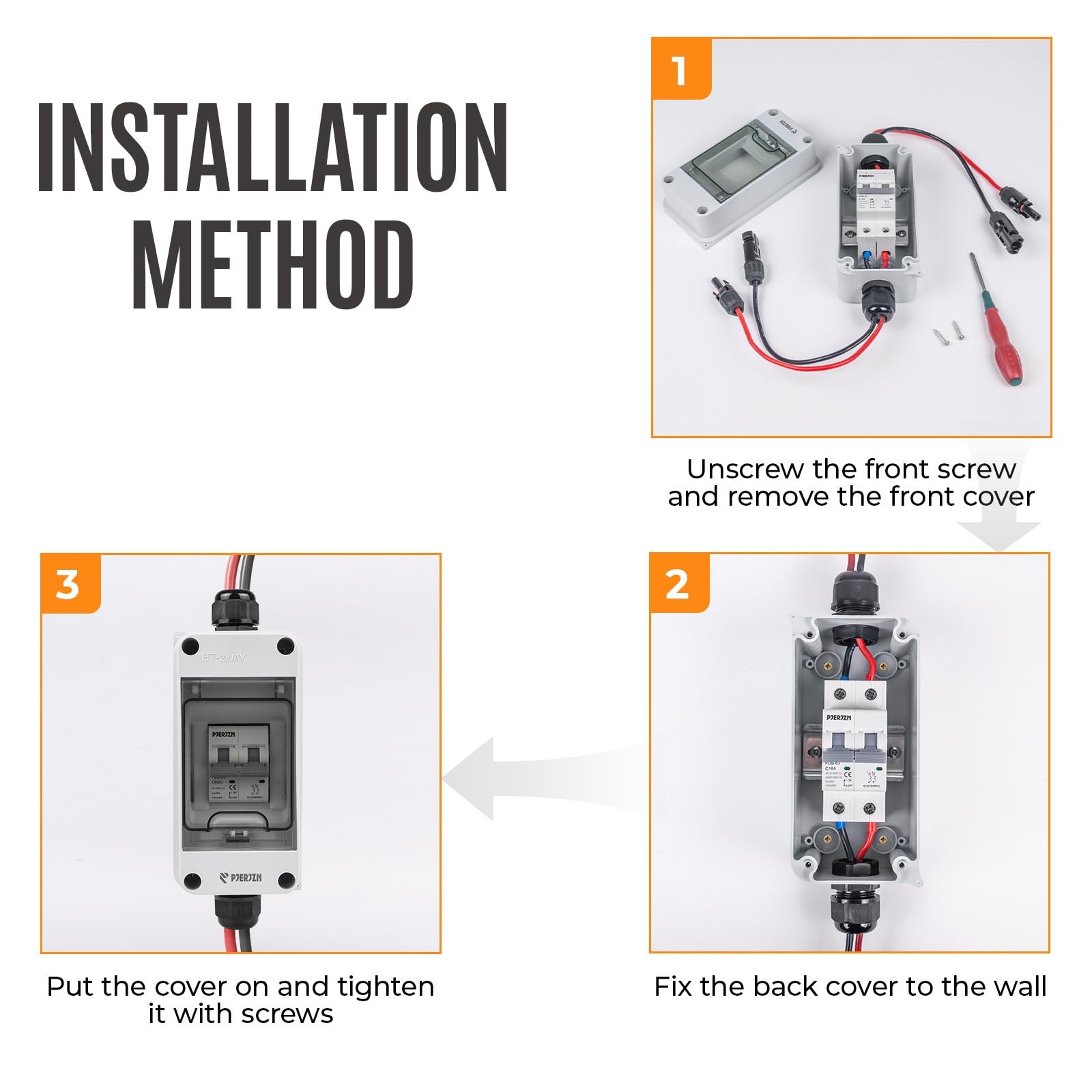 Solar Panel Disconnect Switch 1000V DC/AC 30A PV Disconnect Switch Outdoor Mi…