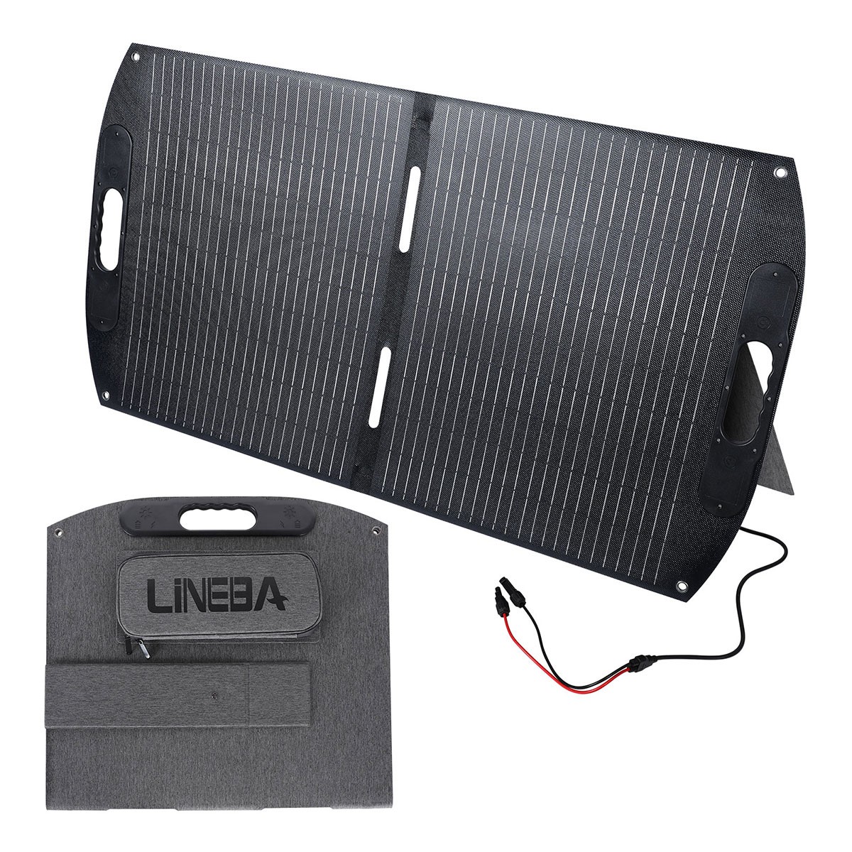 LINEBA 100W Portable Solar Panel Kit IP65 for Power Station Outdoor RV Camping