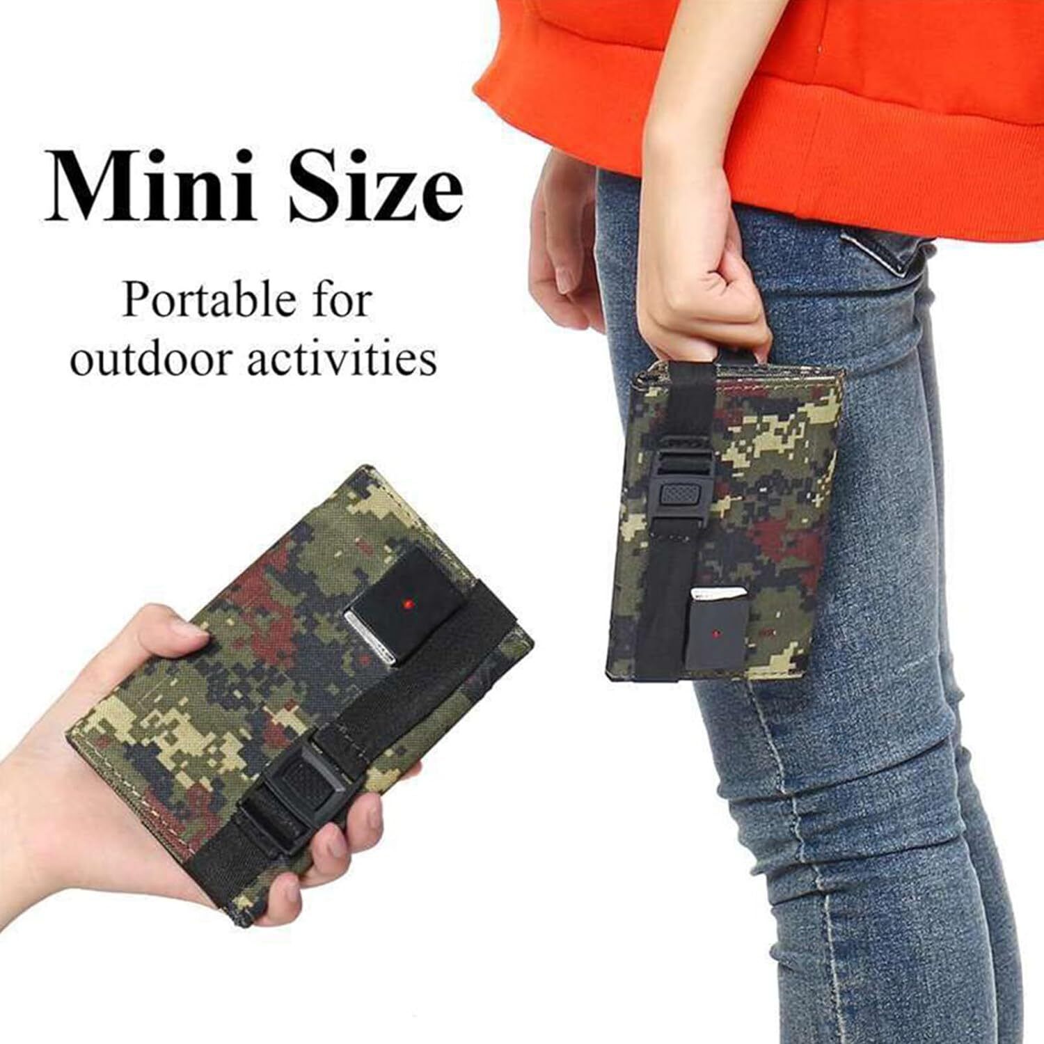 80W USB Folding Solar Panel Power Bank Outdoor Camping Hiking Phone Charger US