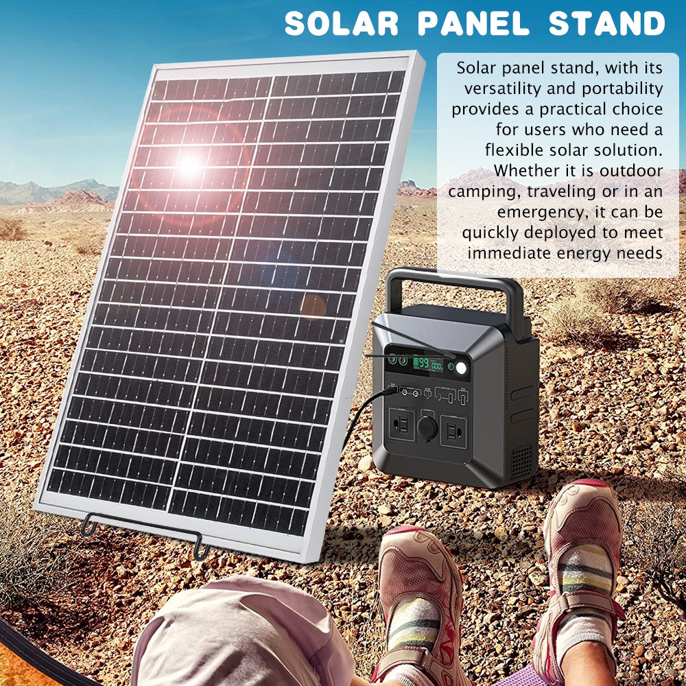 Solar Panel Mounting Brackets Carbon Steel Folding Rack Adjustable Support Stand