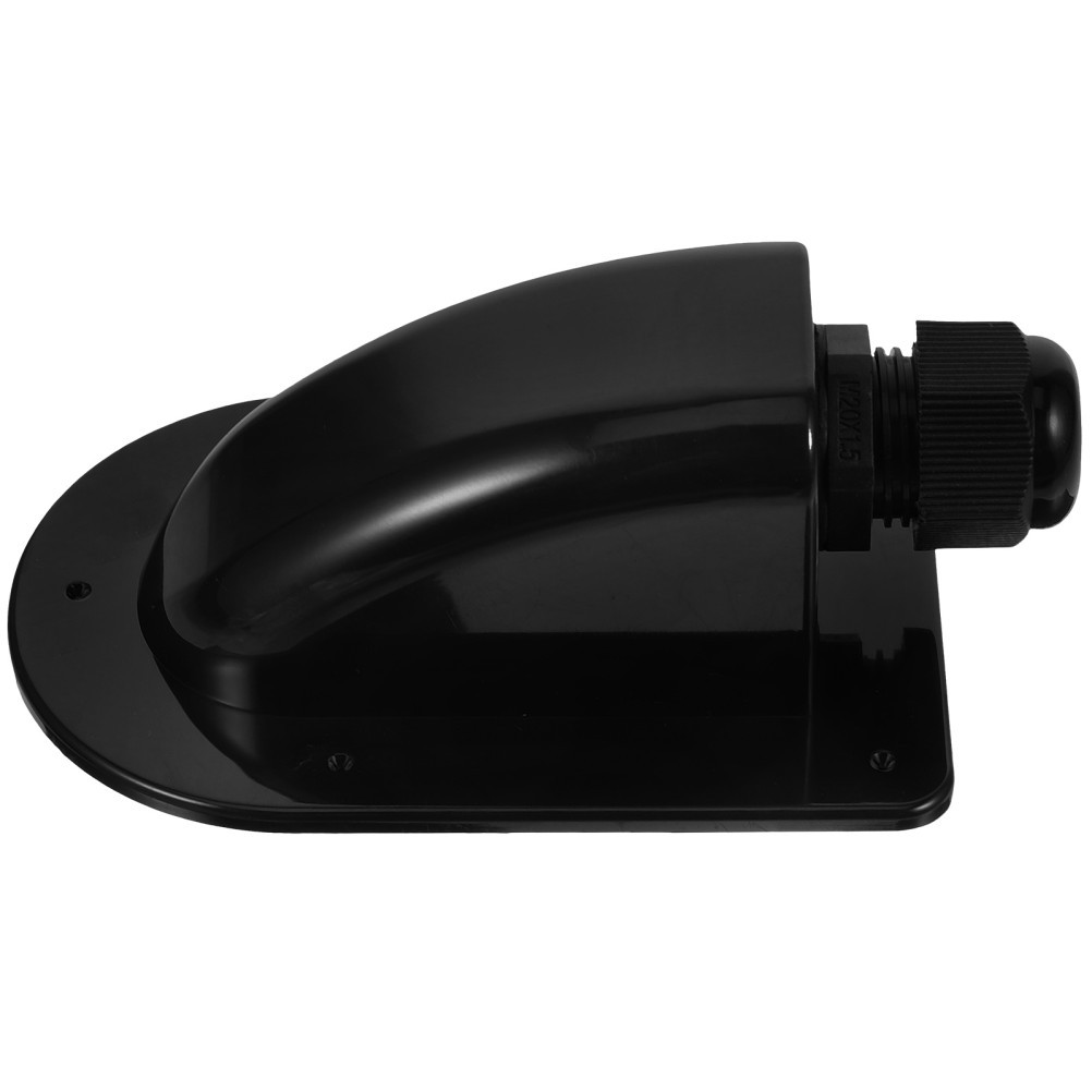 Single Hole Solar Cable Entry Box Black Plastic Junction Box for Outdoor Use