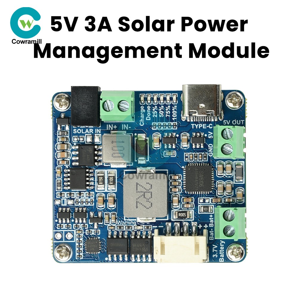 6-24V Solar Panel Power Management Module 5V 3A Supports MPPT, PD QC FCP SFCP