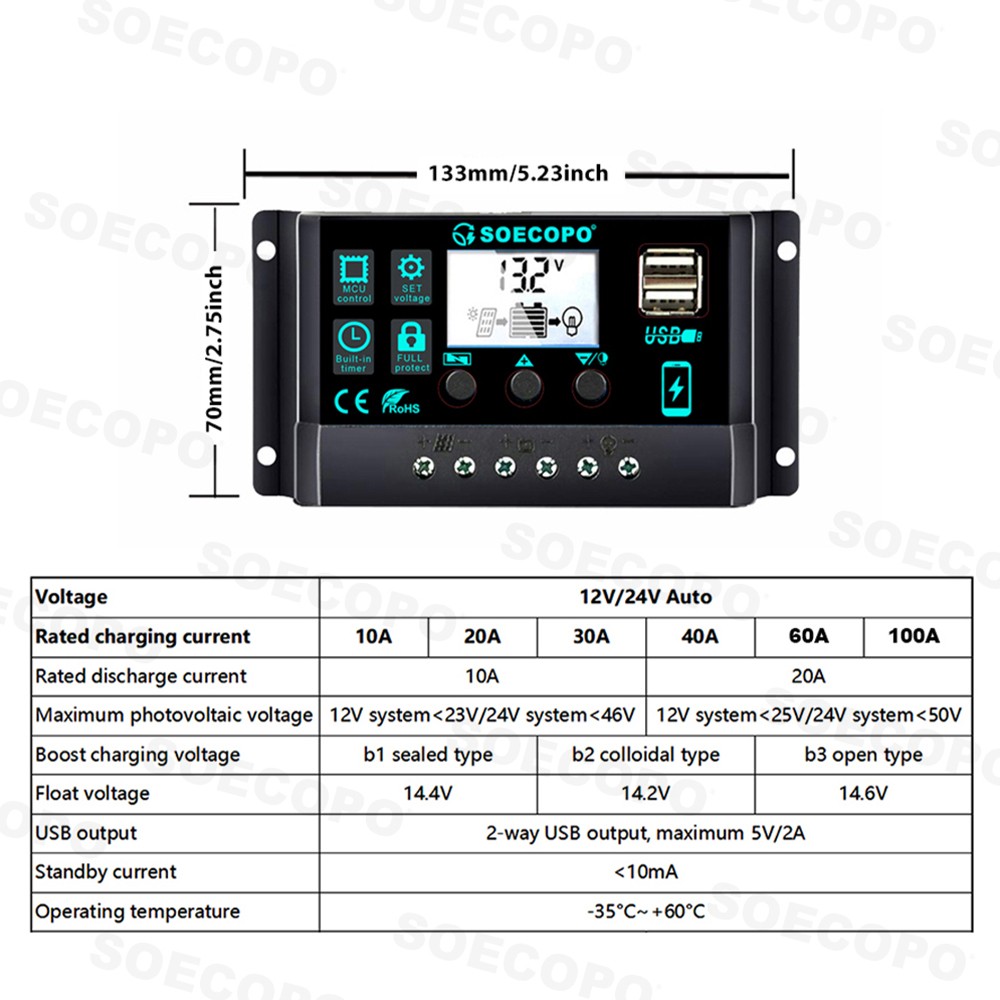 10000W Power Inverter Solar Generator w/ 200W Solar Panel Home Complete US STOCK
