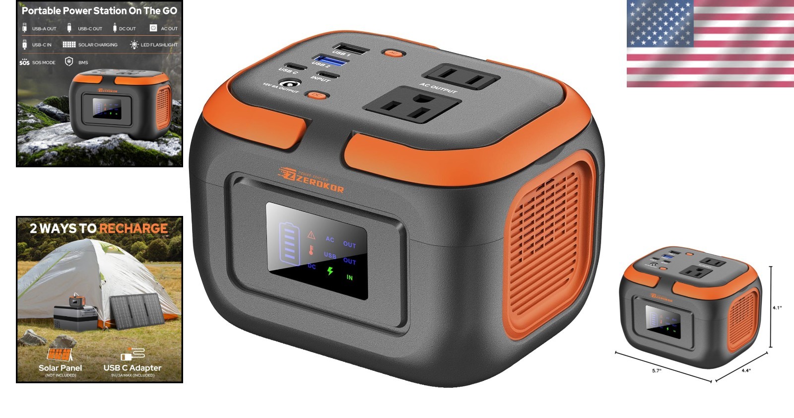 97.6Wh External Battery Power Pack with LED Light for Adventure & Emergency Use