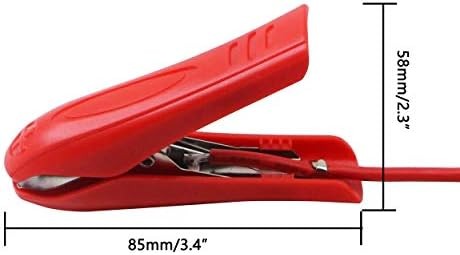 CERRXIAN 3.2FT 12V 14AWG Alligator Crocodile Clip to SAE Connector Quick Release