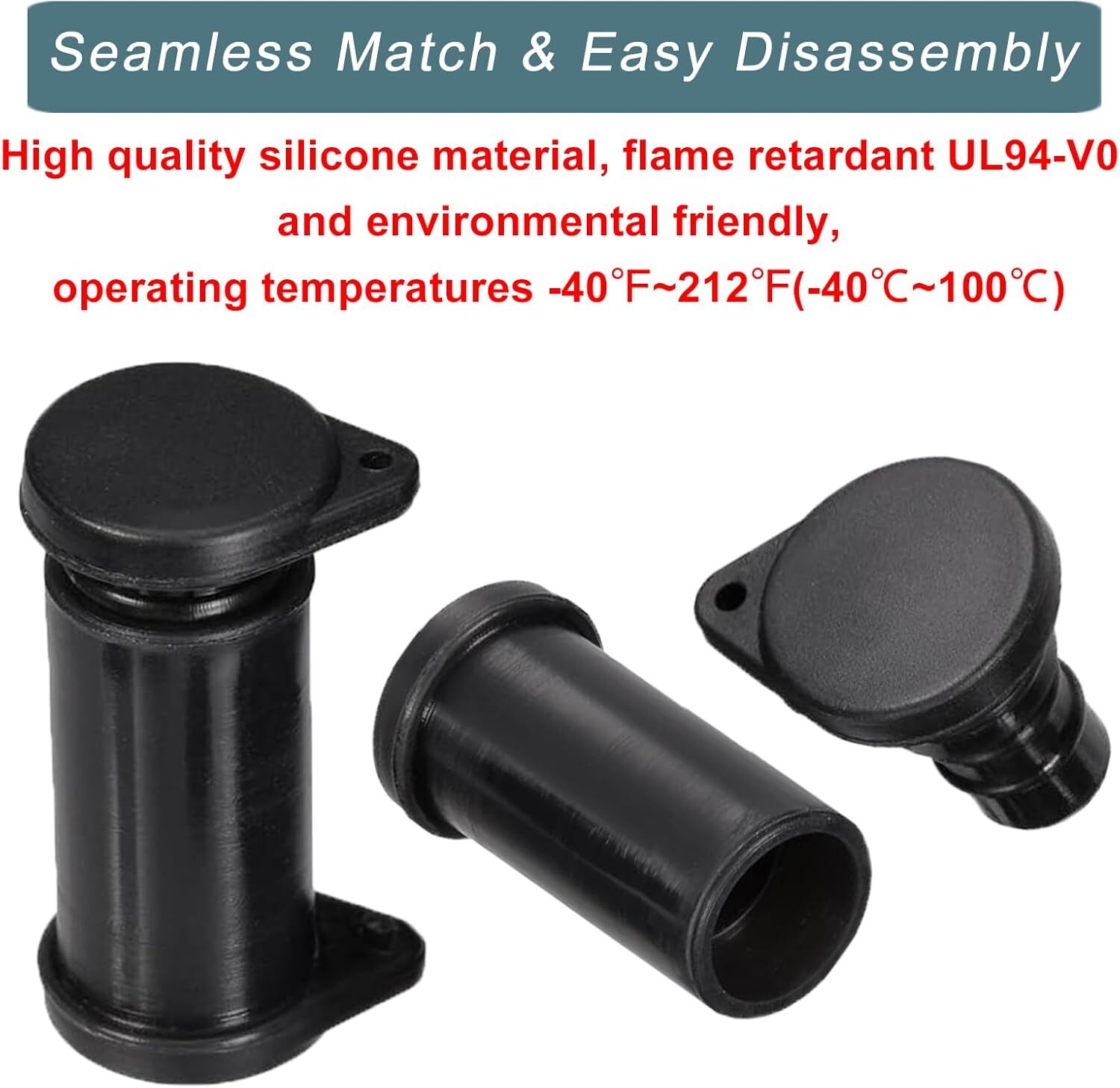 Solar Connector Caps, IP67 Solar Panel Connector Cap Weather Resistant Dust Male
