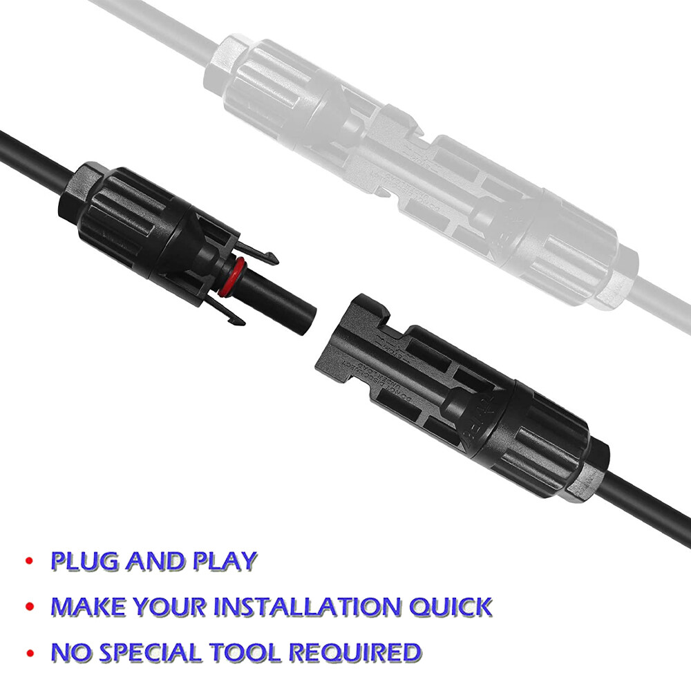 30A Solar Panel Connector Y Type Cable for FFM MMF PV Wire Connector T Splitter