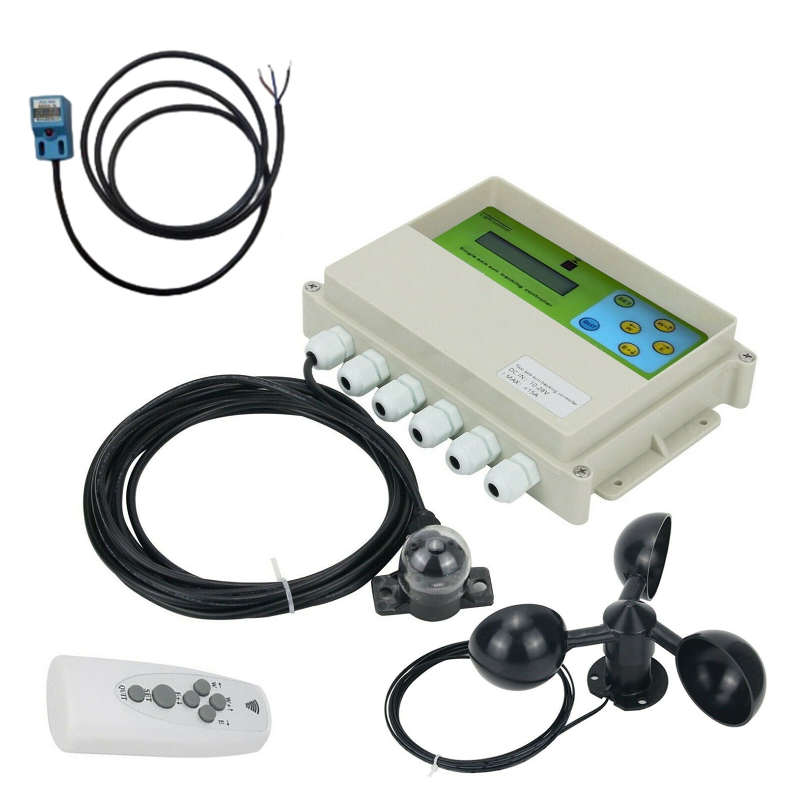 LCD Single Axis Automatic Solar Tracking Remote Control Solar Tracker Controller