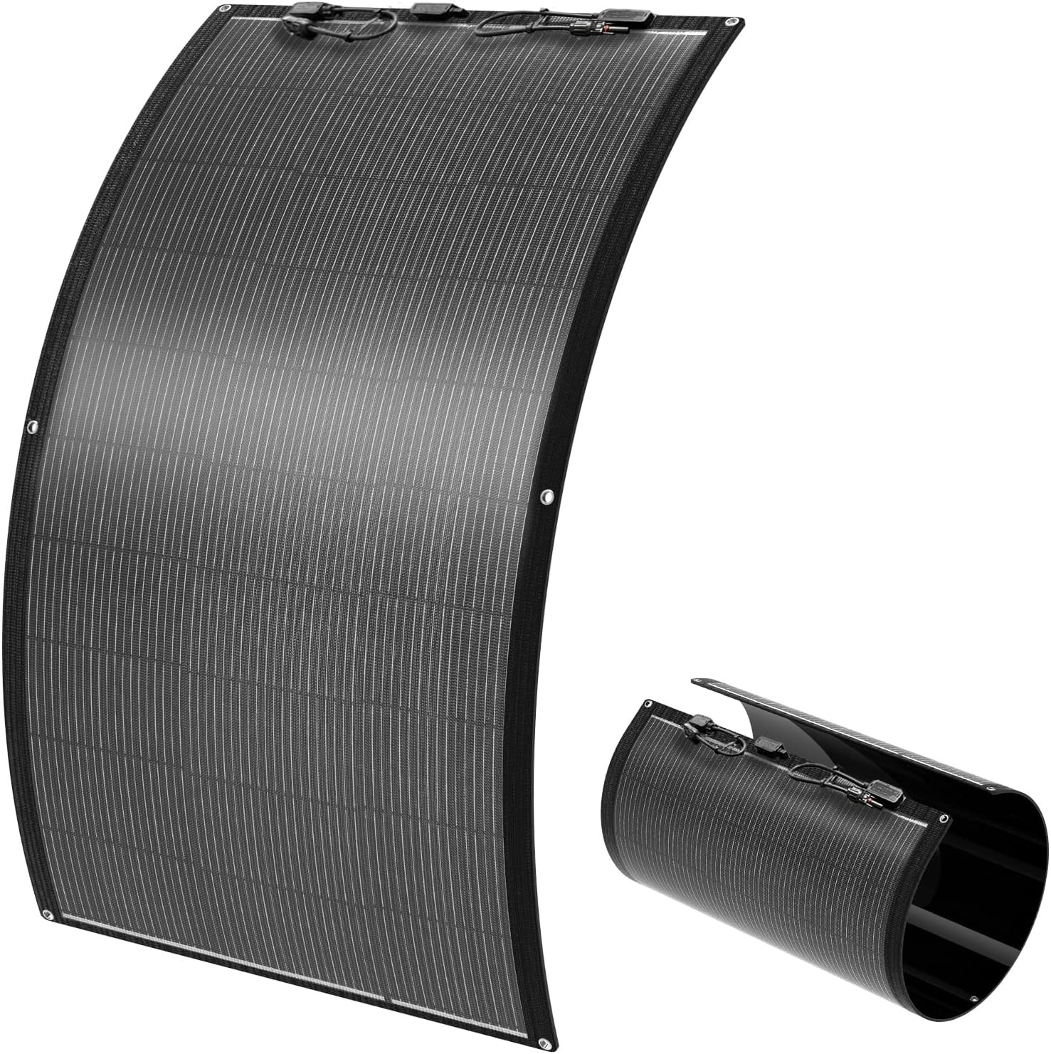 160W Flexible Solar Panels, 20BB N-Type Cells, 25.4% Efficiency, Bendable Portab