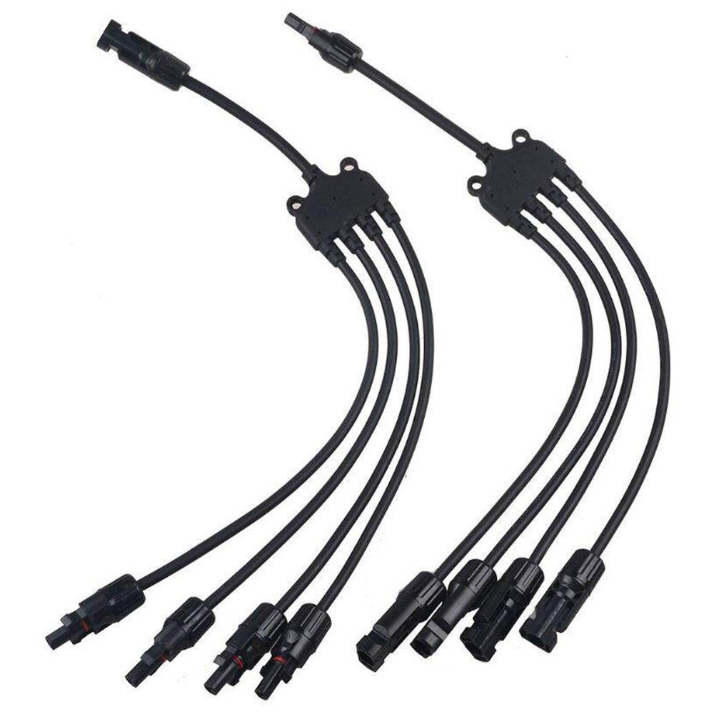 1 to 2/3/4 Branch Solar Panel Connector Splitter, Parallel PV Panel Y Pair