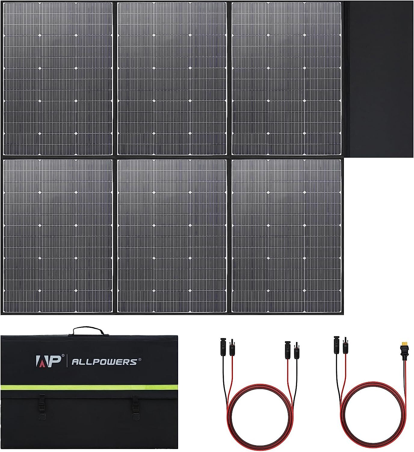 ALLPOWERS 600W Foldable Solar Panel Kit Monocrystalline For Solar Generator Camp