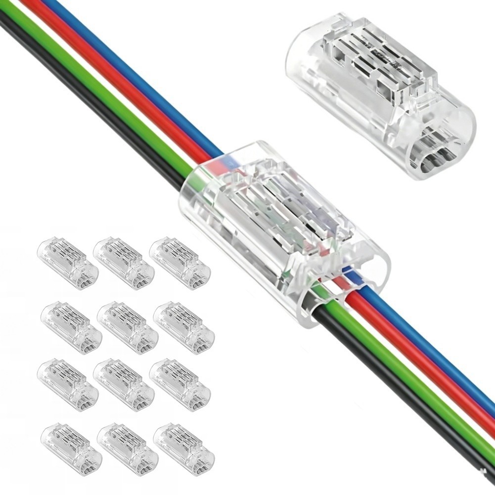For Home Electrical Wire Connector Transparent Clip No Stripping Required