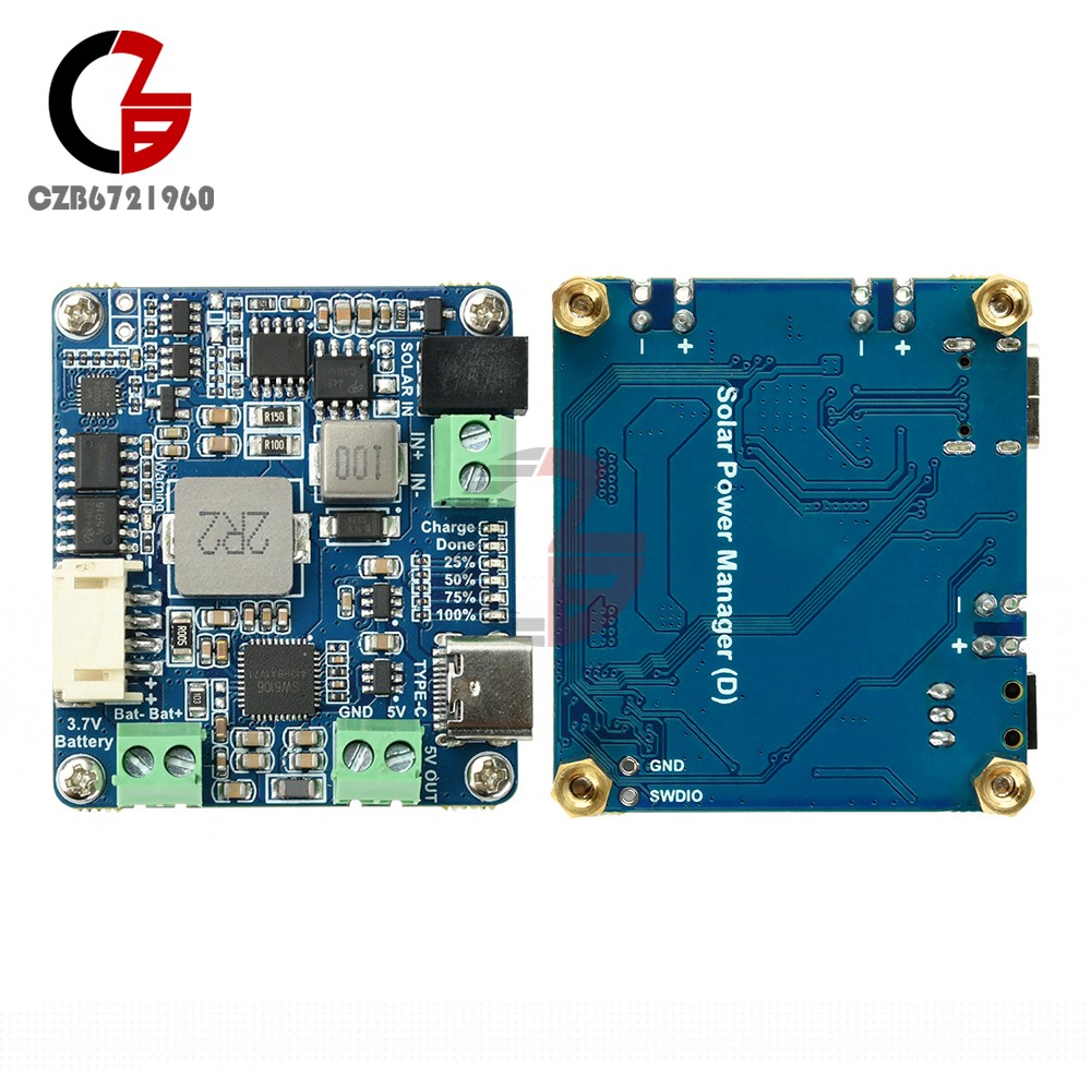 6-24V Solar Panel Power Management Module 5V 3A Supports MPPT, PD QC FCP SFCP
