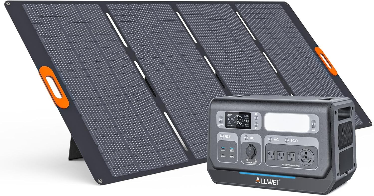 300W Portable Power Station (Peak 600W) 256Wh LiFePO4 Solar Generator 6-Port Bac