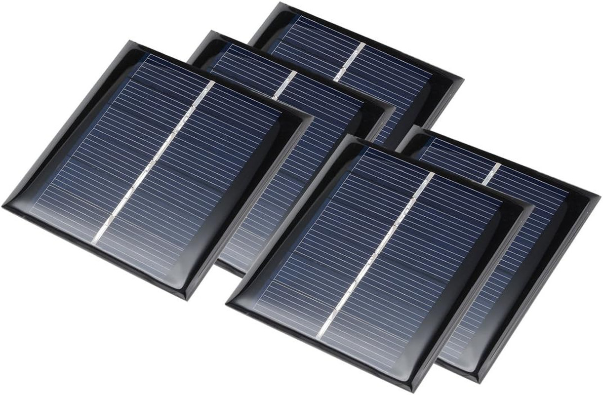 5Pcs 3V 100Ma Poly Mini Solar Cell Panel Module DIY for Light Toys Charger 70Mm