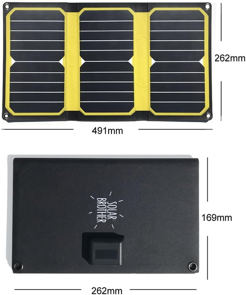 Sunmoove 16W Foldable Solar Panel Solar Charger USB Port 3.2A Cable and Adapters