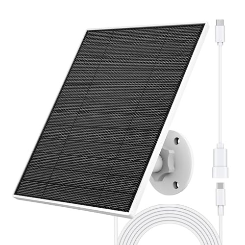 Solar Panel for Eufy Camera, 5W Solar Panel Compatible with Eufycam 3/3C/2/2 1