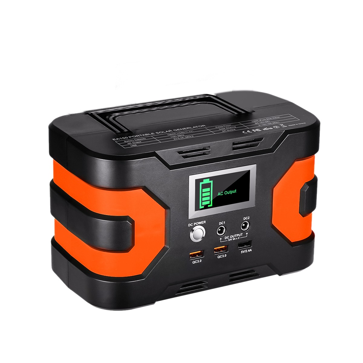 Flashfish 150W Portable Power Station 166Wh Backup Battery Camping/Hiking/Home