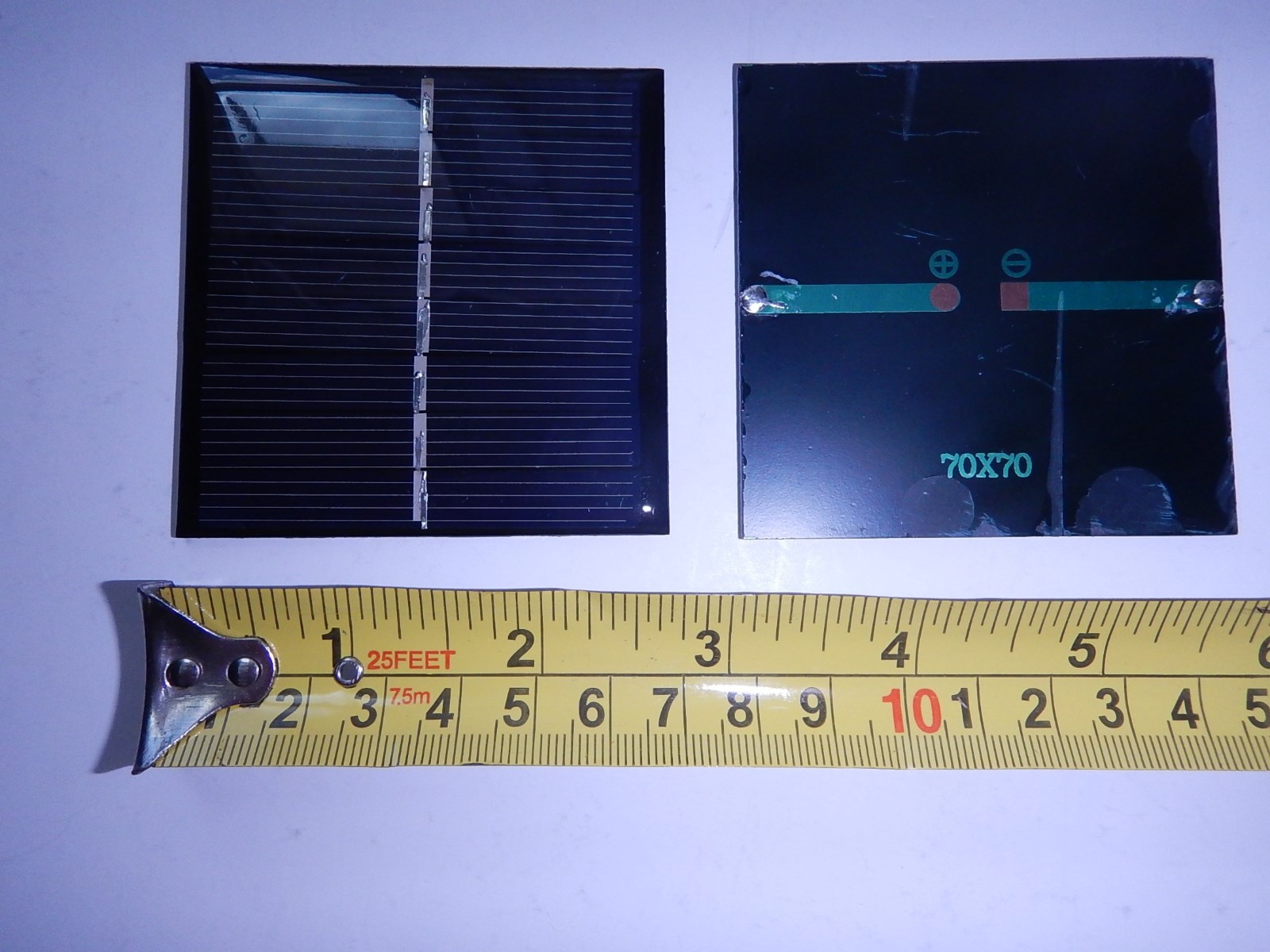 4V x 140 mA. Mini Solar Panel epoxy encapsulated virtually indestructible .5W