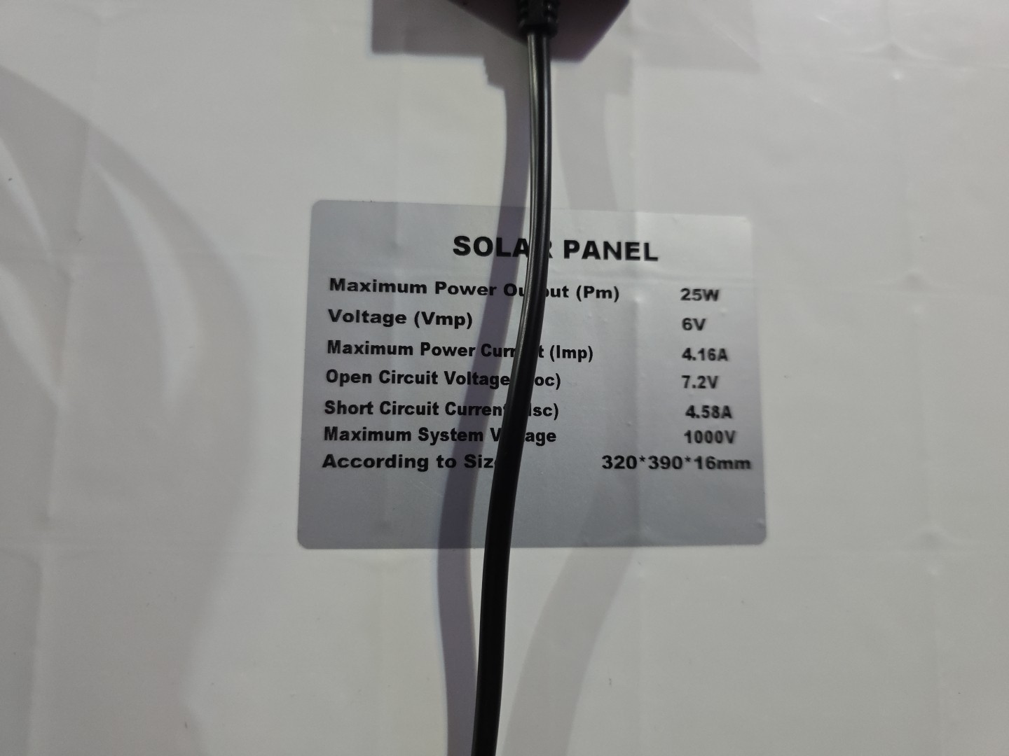 HQST 25w 6v Solar Panel 15″x12.5″