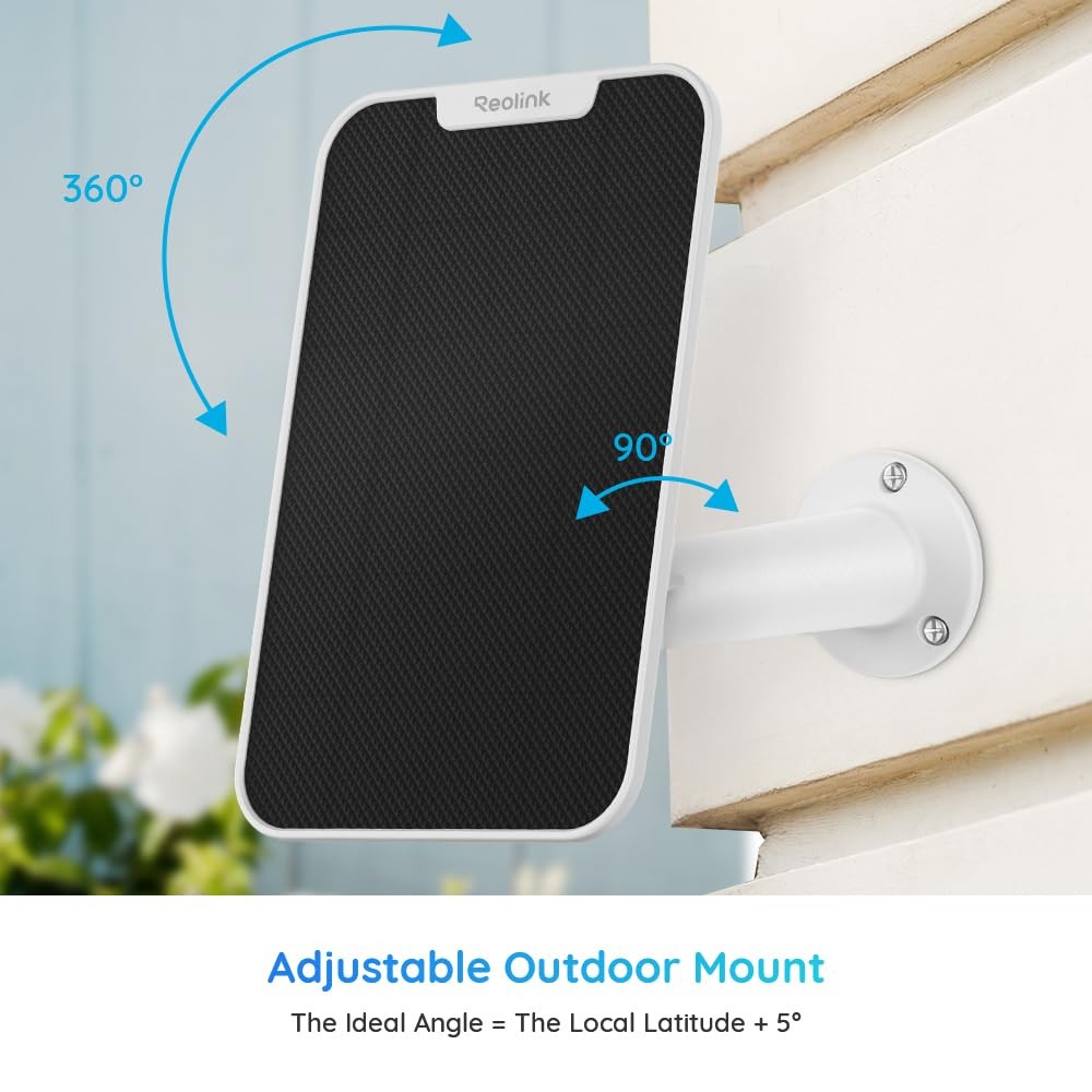 REOLINK 3W Solar Panel Power Designed for Wireless 1 Count (Pack of 1), White