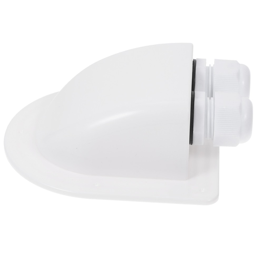 1 Pack Reusable Solar Cable Entry Gland Dual Hole White ABS for Camper Wiring