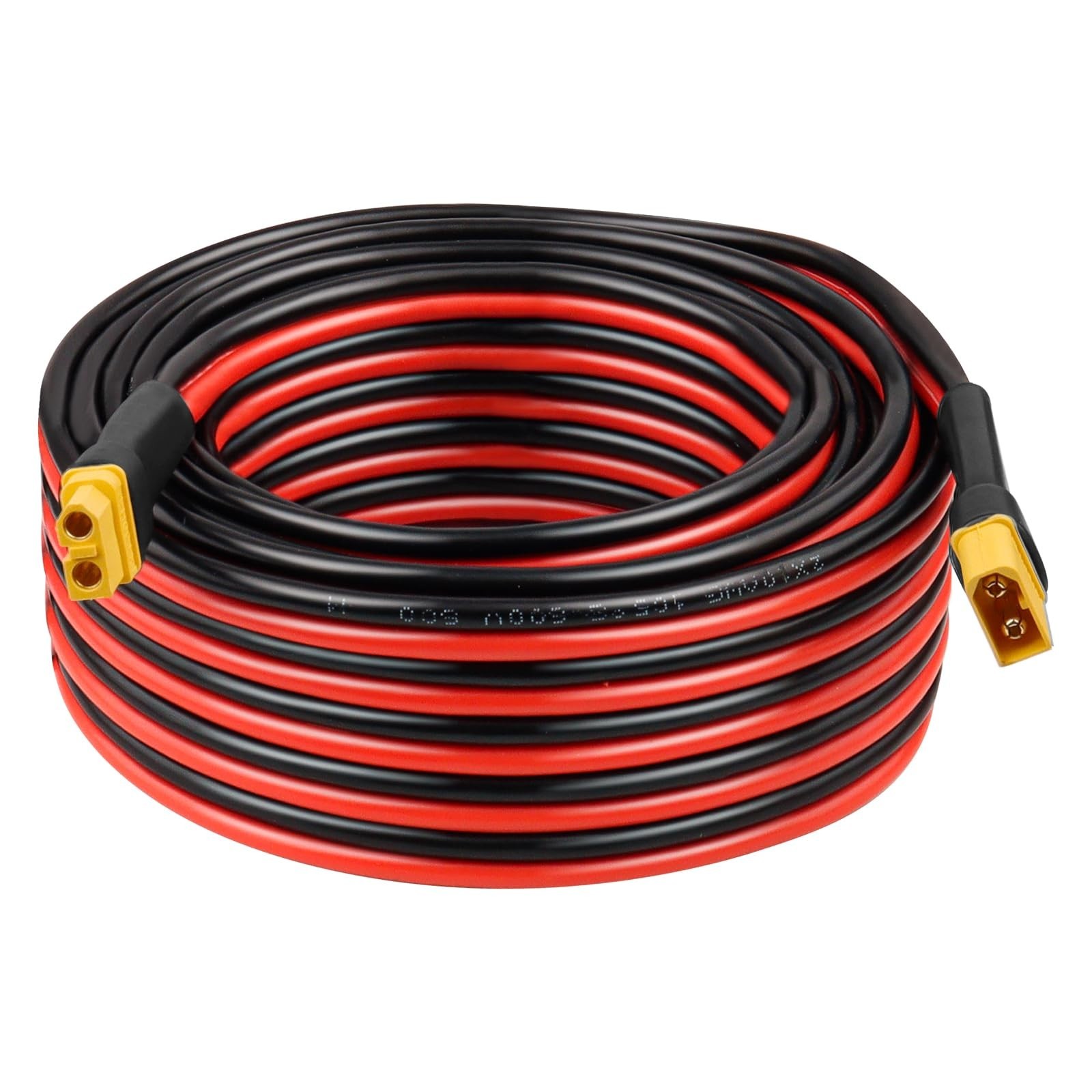 35FT XT60 Extension Cable 10AWG – Female to Male Connector for Solar, RC, Power
