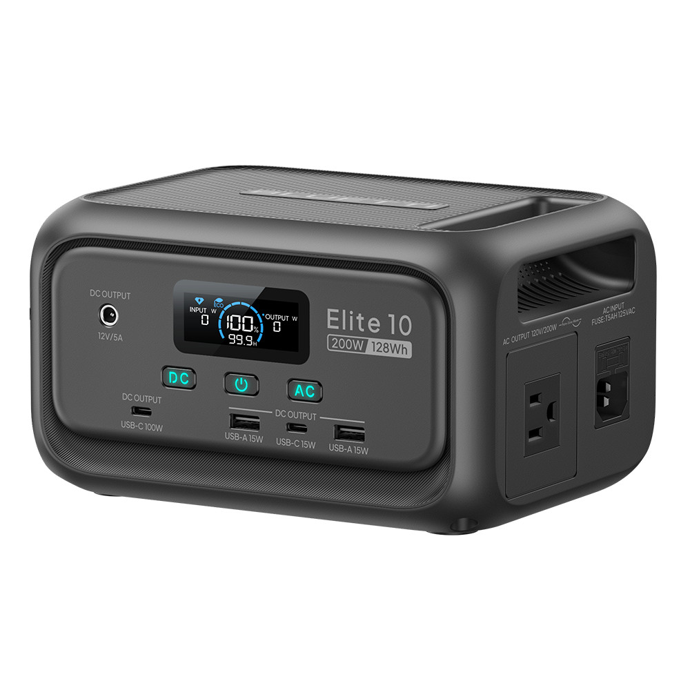 BLUETTI Elite 10 200W 128Wh Portable Mini Power Station LiFePO₄ for Camping
