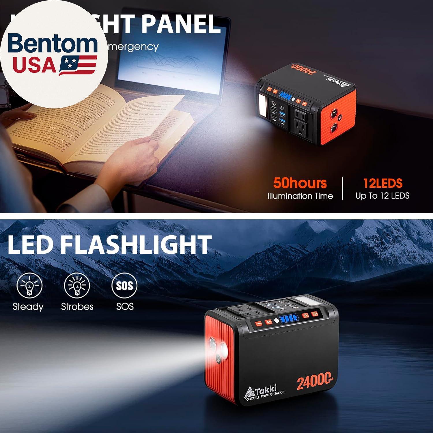 88.8Wh Portable Power Station Lithium Battery Small Generator Power Bank with 11