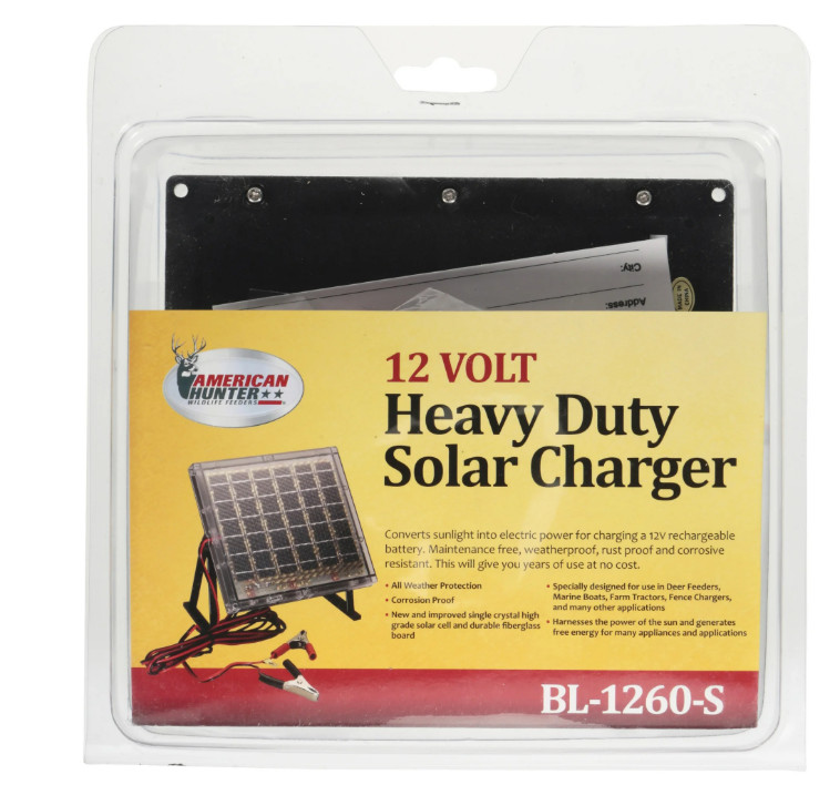 American Hunter BL 1260 S 12v Solar Charger