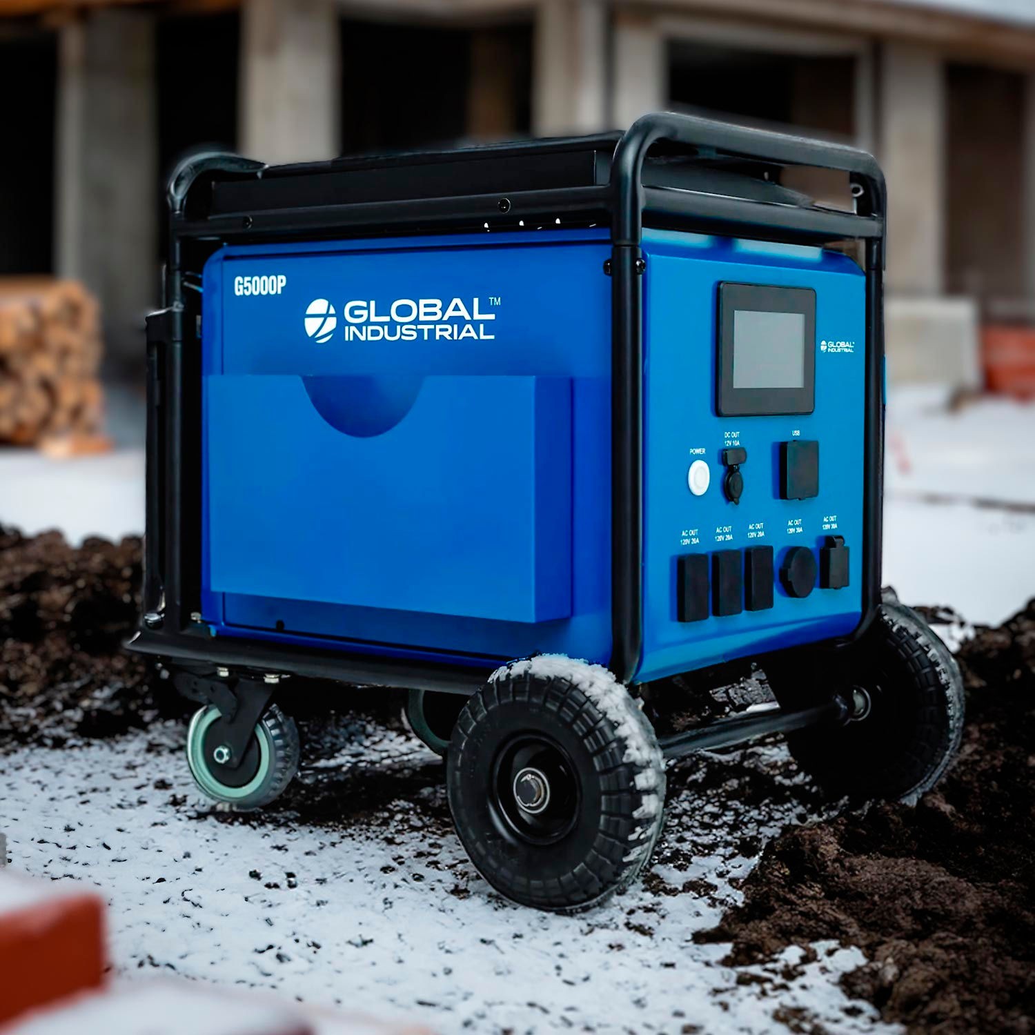 Global Industrial Portable Power Station 5000W LiFePO4 Lithium Battery 5120WH
