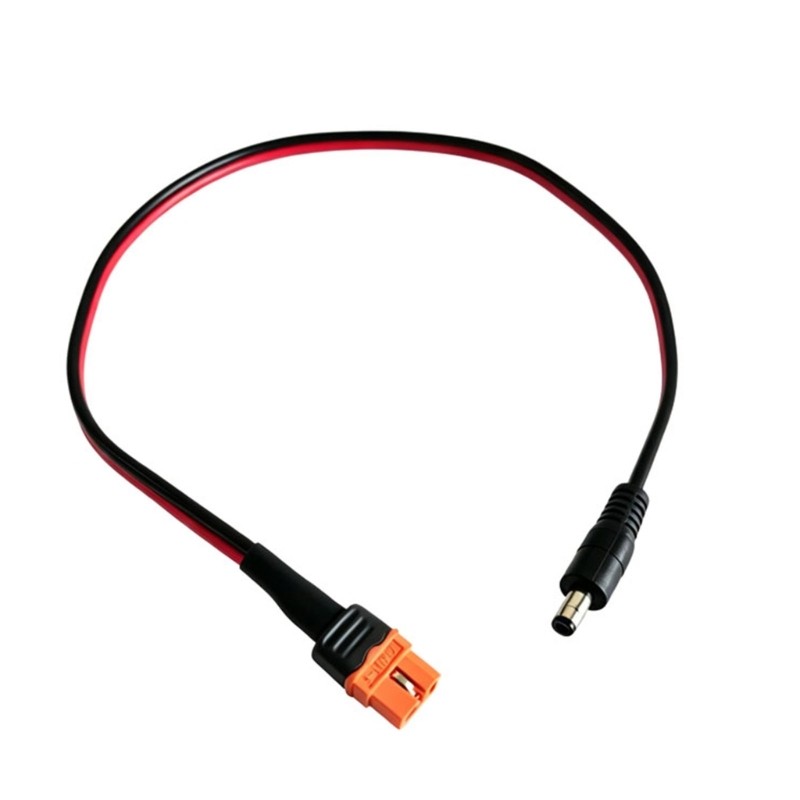 High Current XT60i Female To DC5521 Male Power Cord For Solar Energy Application