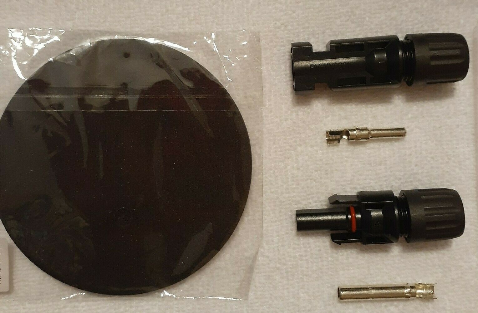HQRP Pair MC4 Solar Panel Connector male & female (M&F) for PV. W/ HQRP Coaster