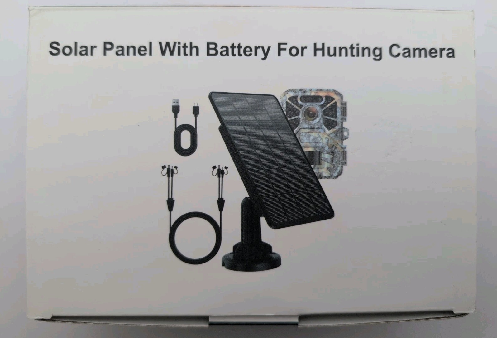Solar Panel W/Battery For Trail Camera 6V/12V 5000mAh – New Hunting Cam Power