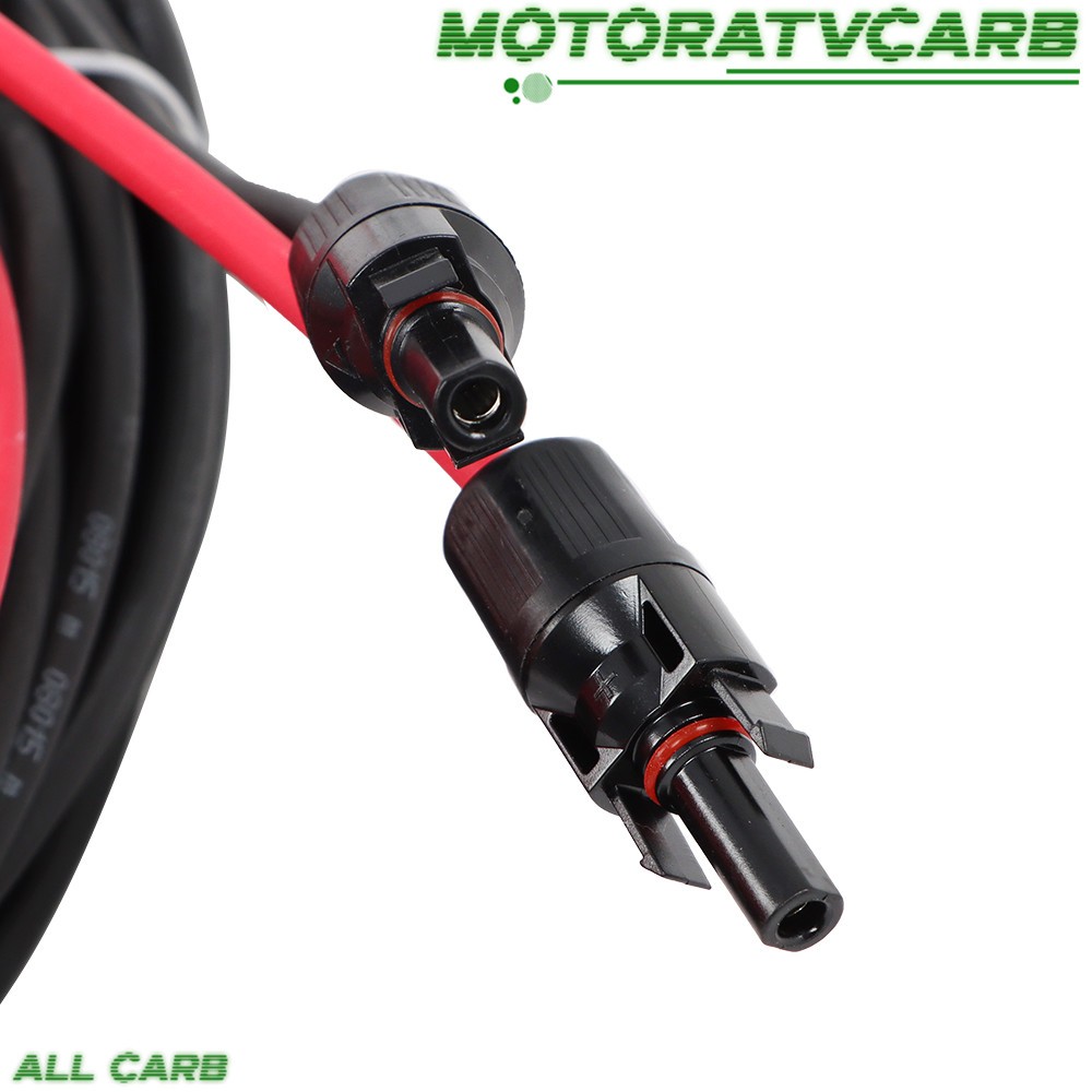 ALL-CARB 12AWG 20M Black+Red Solar Panel Extension Cable Wire+Connector