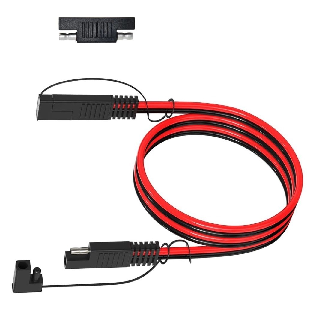 SAE Extension Cable 3FT 12AWG Wire Harness for Automotive RV Battery and Solar
