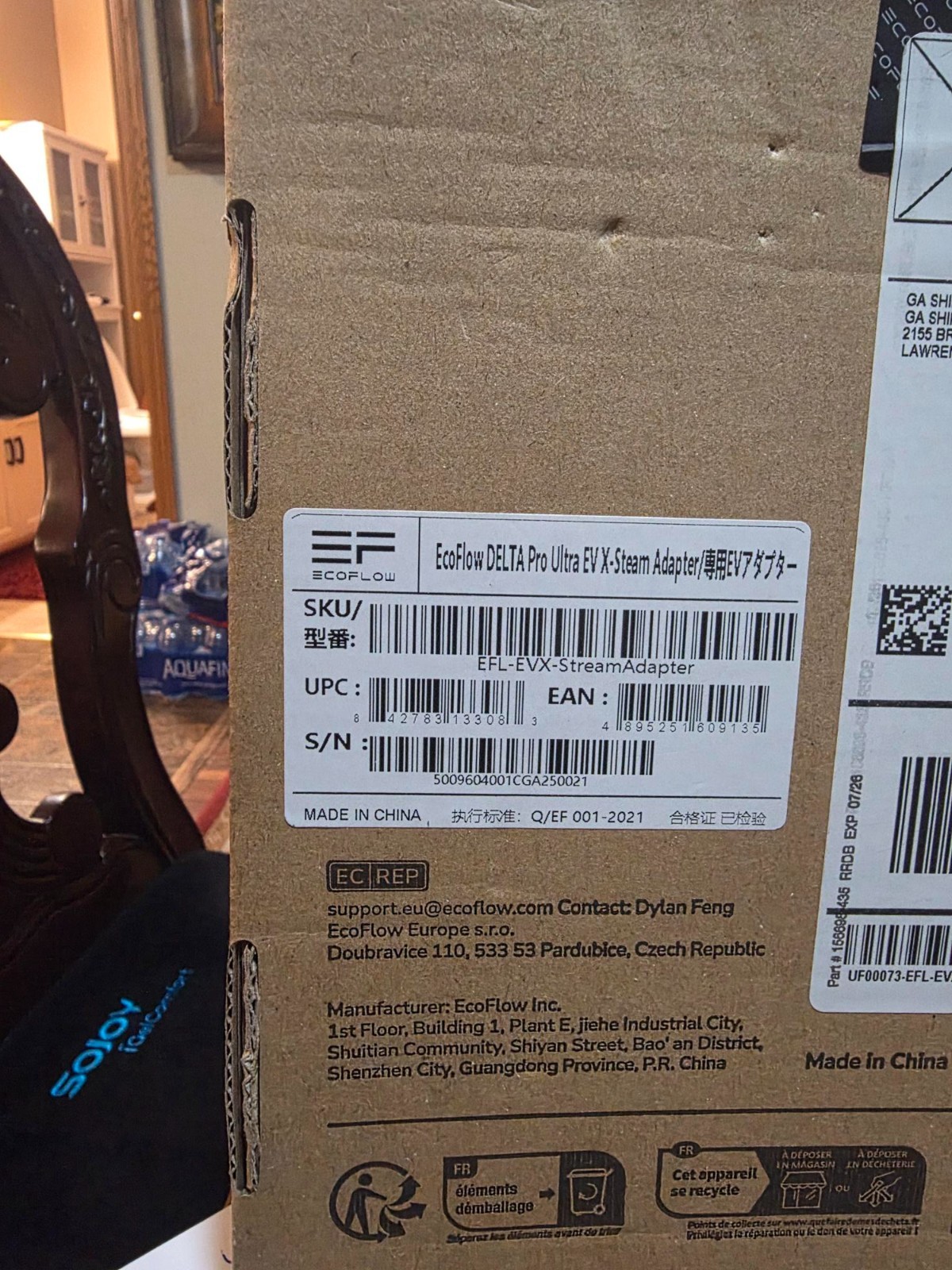 EcoFlow EVL-EV X-Stream Adapter for DELTA Pro 3 Charge at EV Stations
