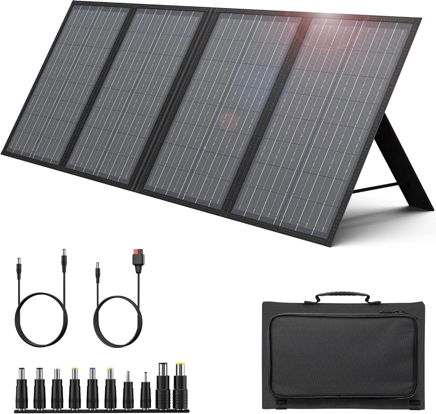 Portable 60W Solar Charger with 18V DC for Solar Generators & Travel Adventurers