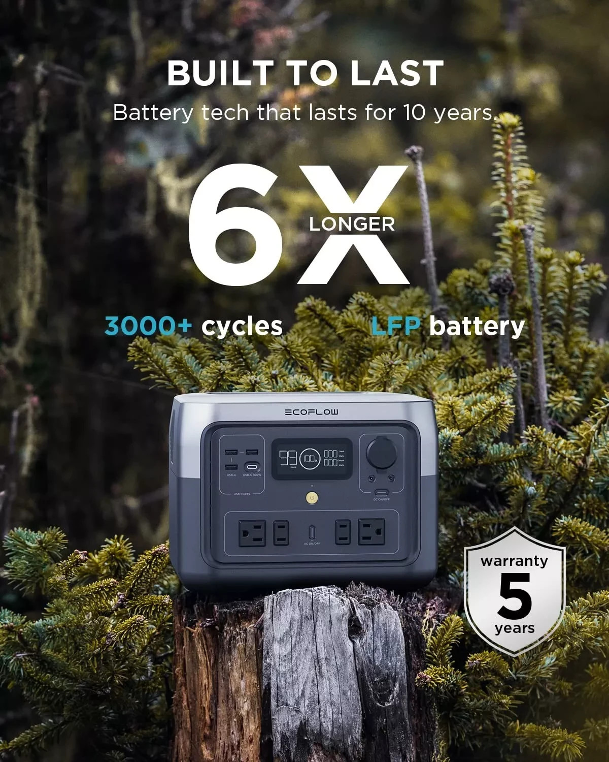 EcoFlow River 2 MaxPower Station 512Wh Portable Outdoor Solar Generator MultiUse