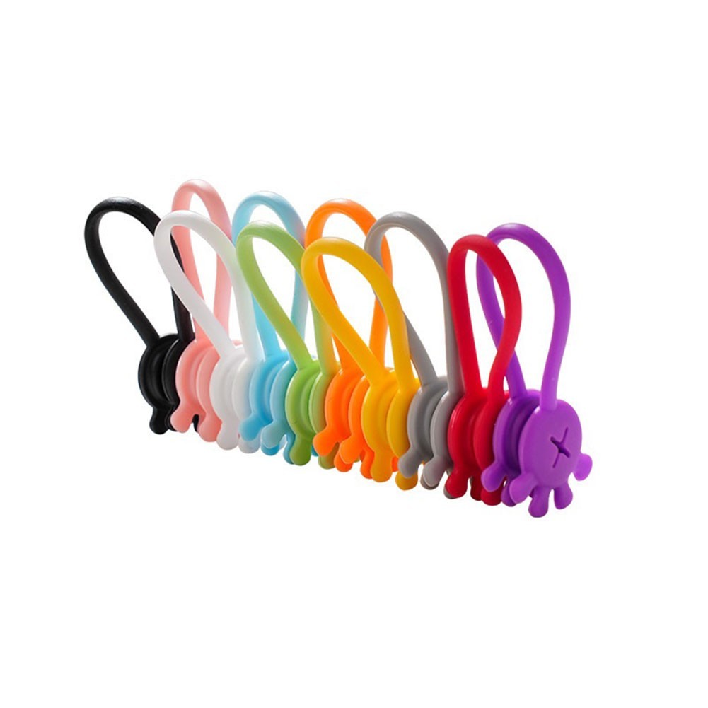 Workspace Magnetic Cable Manager Magnetic Earbuds Organizer Colorful Selection