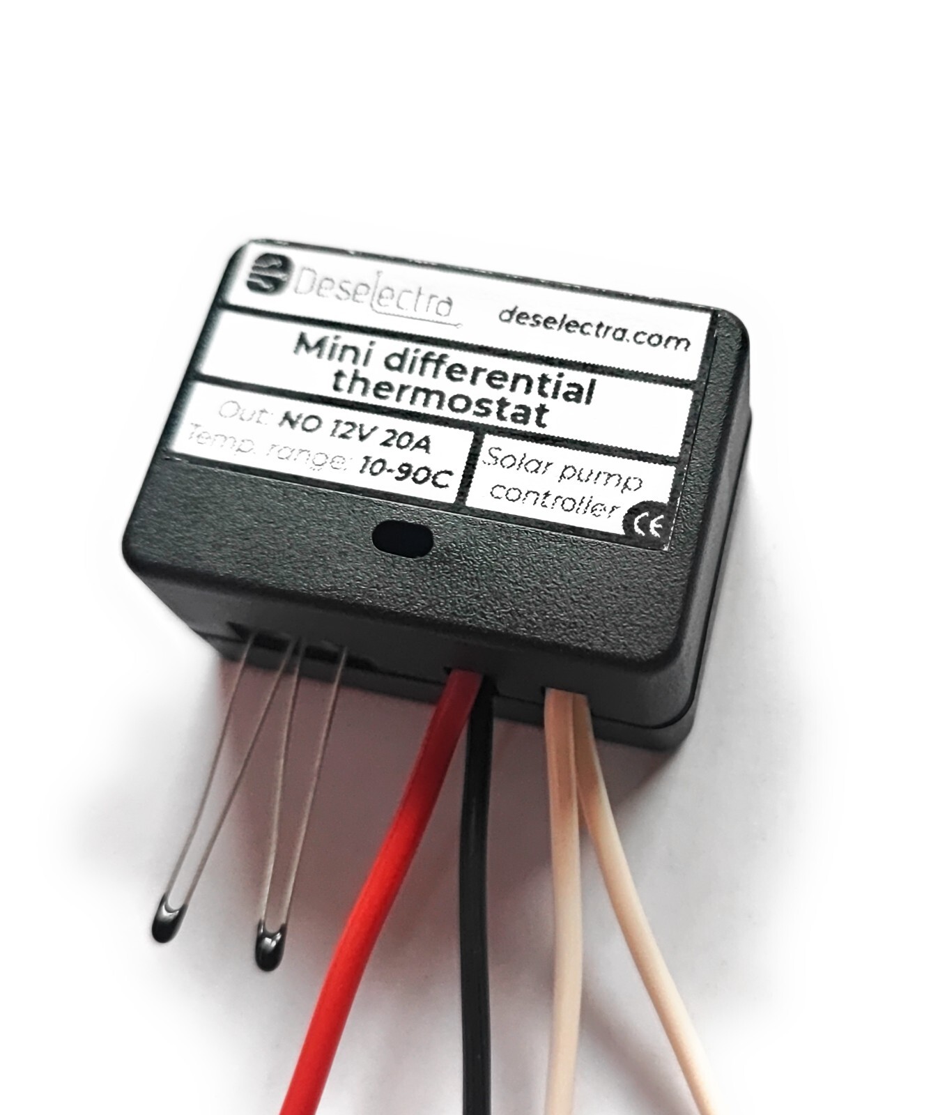 Differential thermostat home solar hot water heating pump controller 12V 10A box